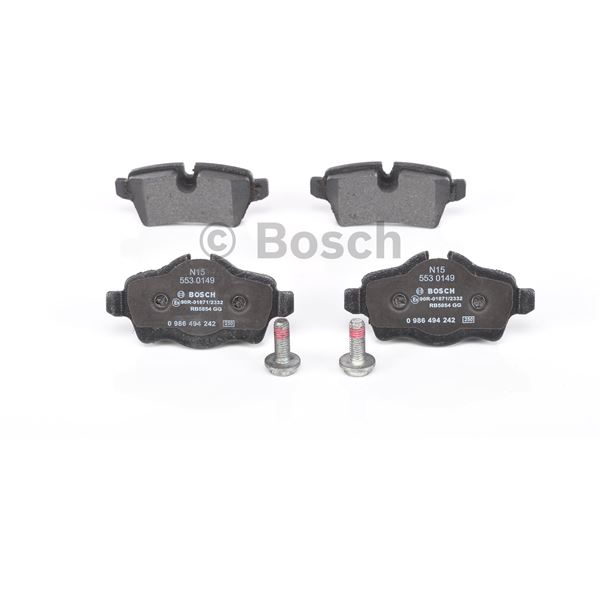 4 plaquettes de frein arrière Bosch BP1305