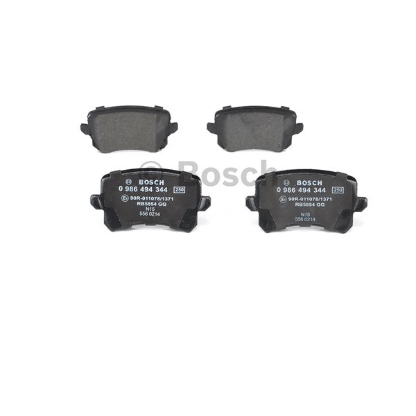 4 plaquettes de frein arrière Bosch BP1252