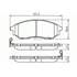 4 plaquettes de frein avant Bosch BP1244