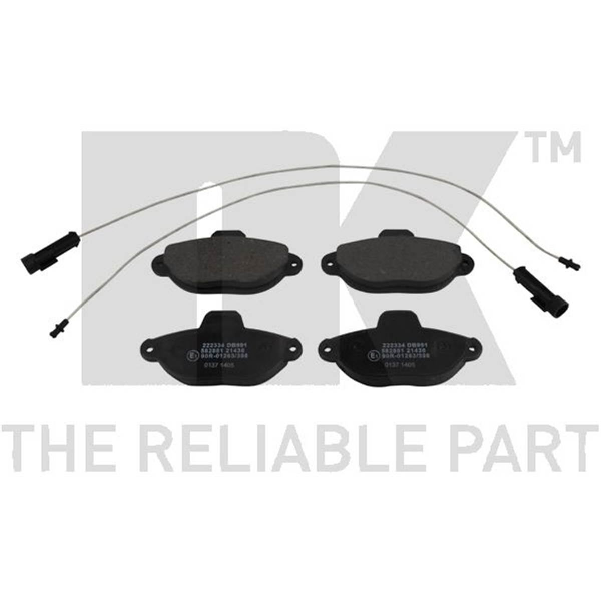 Plaquettes de frein avant (4 pièces) Nk 222334