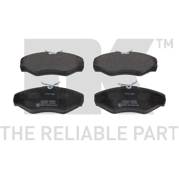 4 plaquettes de frein avant NK 223626