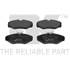 4 plaquettes de frein avant NK 223626