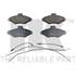 4 plaquettes de frein avant NK 221930