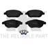 4 plaquettes de frein avant NK 221966