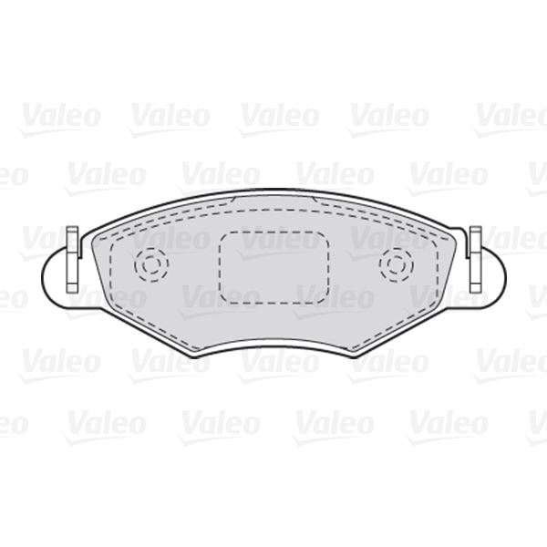 4 plaquettes de frein avant Valeo First 301461