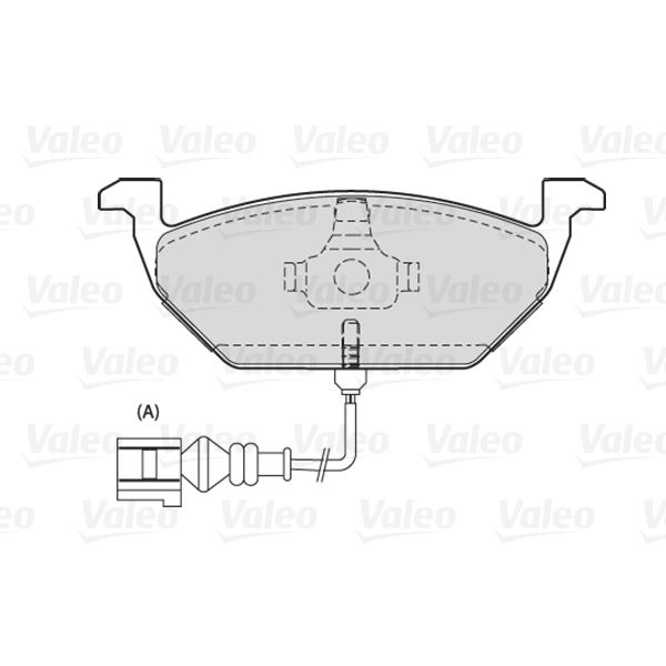 4 plaquettes de frein avant Valeo First 301408