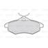 4 plaquettes de frein avant Valeo First 301500