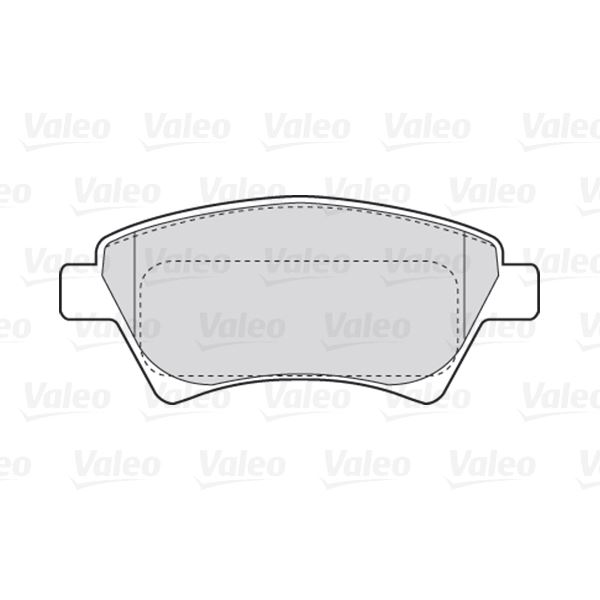4 plaquettes de frein avant Valeo First 301558