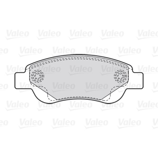 4 plaquettes de frein avant Valeo First 301718