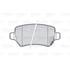 4 plaquettes de frein arrière Valeo First 301584
