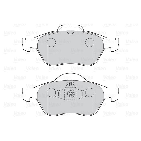 4 plaquettes de frein avant Valeo First 301026