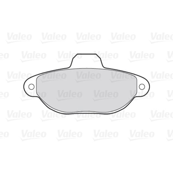 4 plaquettes de frein avant Valeo First 301012