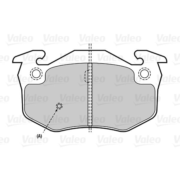 4 plaquettes de frein arrière Valeo First 301396