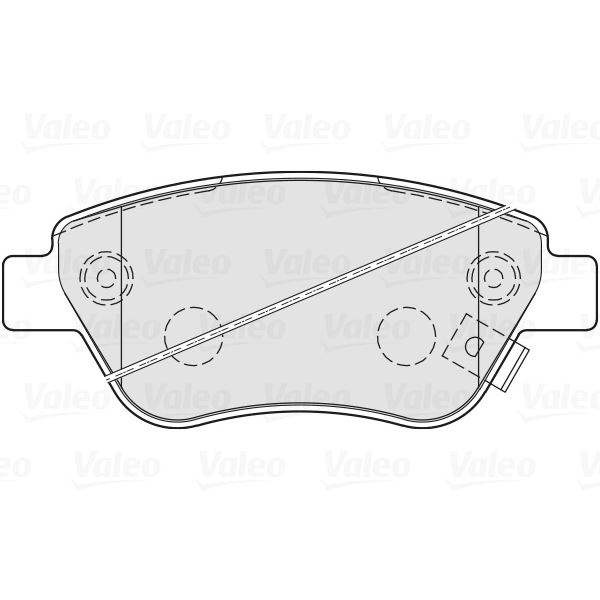 4 plaquettes de frein avant Valeo First 301825