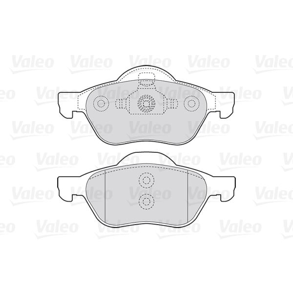 4 plaquettes de frein avant Valeo First 301471
