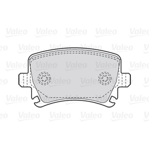 4 plaquettes de frein arrière Valeo First 301752