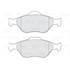 4 plaquettes de frein avant Valeo First 301564