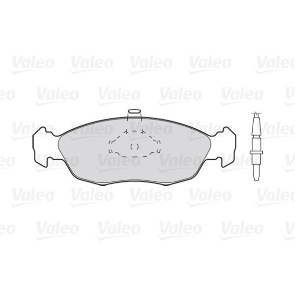 4 plaquettes de frein avant Valeo First 301074