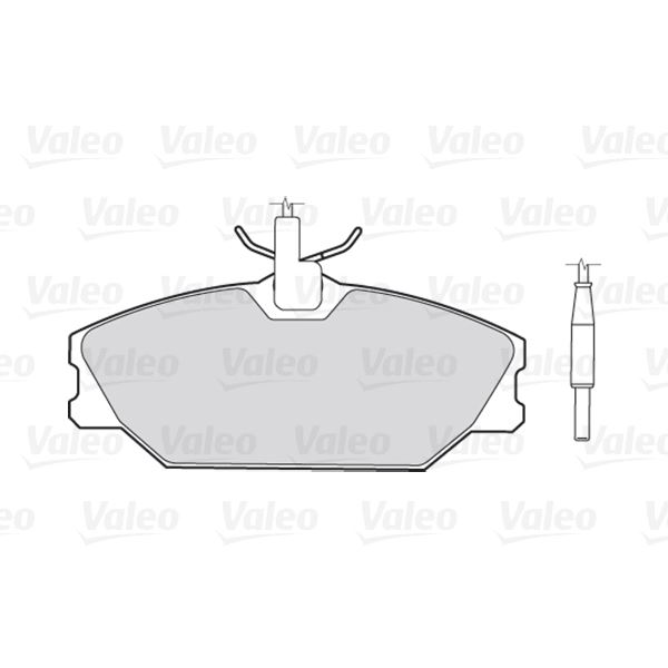 4 plaquettes de frein avant Valeo First 301061