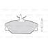 4 plaquettes de frein avant Valeo First 301061