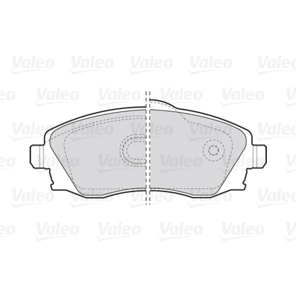 4 plaquettes de frein avant Valeo First 301456