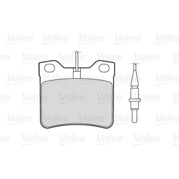 4 plaquettes de frein arrière Valeo First 301063