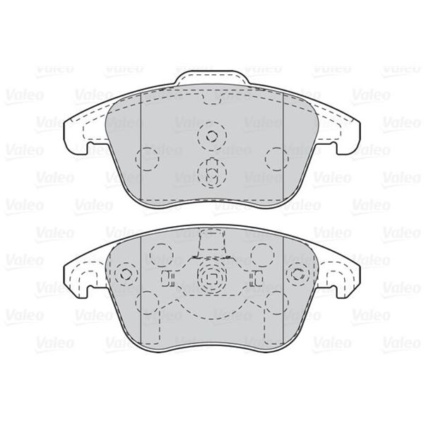 4 plaquettes de frein avant Valeo First 302099