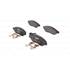 4 plaquettes de frein avant Bosch BP1021