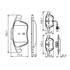 4 plaquettes de frein avant Bosch BP1459