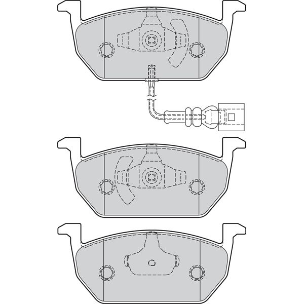 4 plaquettes de frein avant Valeo First 302222