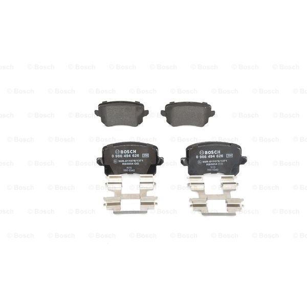 4 plaquettes de frein arrière Bosch BP1252