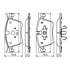 4 plaquettes de frein avant Bosch BP1691