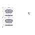 4 plaquettes de frein avant Bosch BP1797