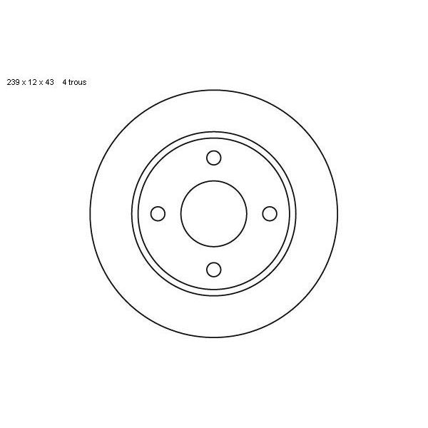 2 disques de frein avant SBS 202543