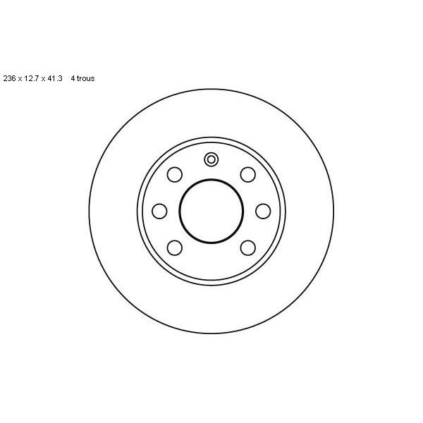 2 disques de frein avant SBS 203606