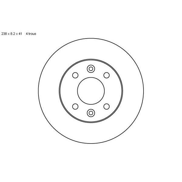 2 disques de frein avant SBS 203906