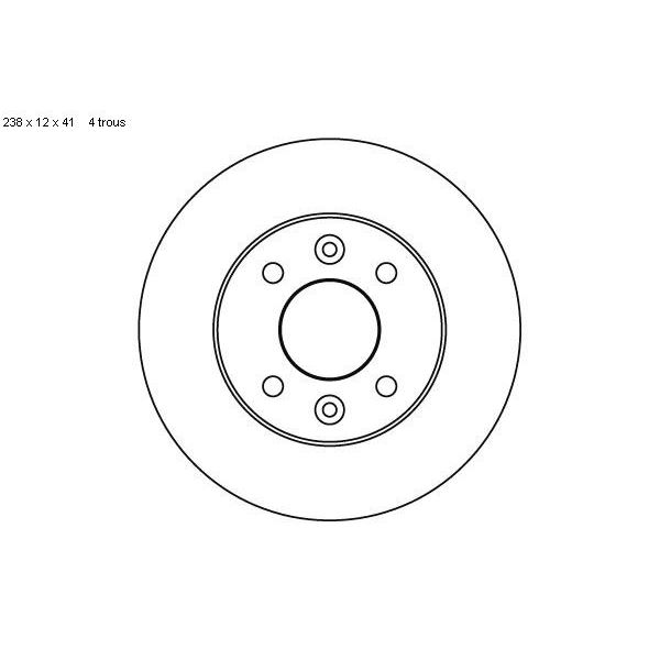 2 disques de frein avant SBS 203908