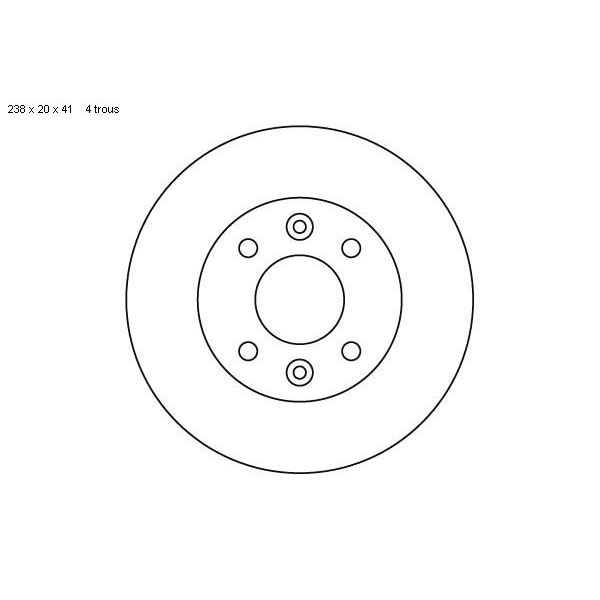 2 disques de frein avant SBS 203909