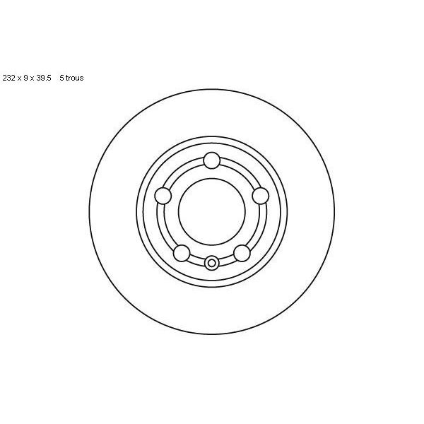 2 disques de frein arrière SBS 204761