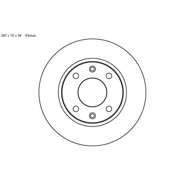 2 disques de frein SBS 209910