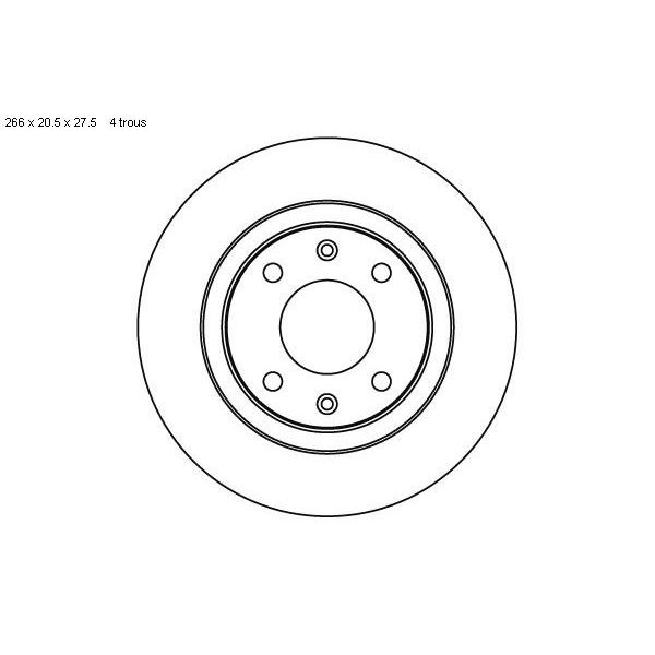2 disques de frein avant SBS 209915