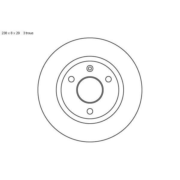 2 disques de frein avant SBS 209917