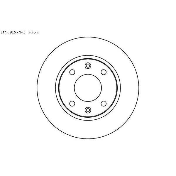 2 disques de frein avant SBS 209918