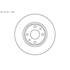 2 disques de frein avant SBS 209921