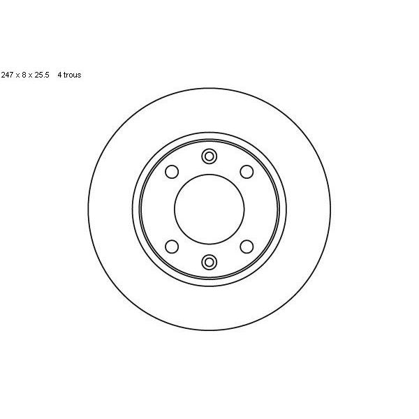 2 disques de frein arrière SBS 209947
