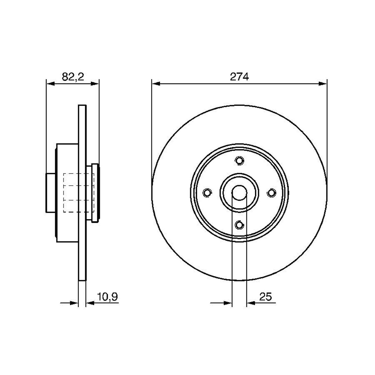 Disque À Roulement Arrière Bosch Bd1119