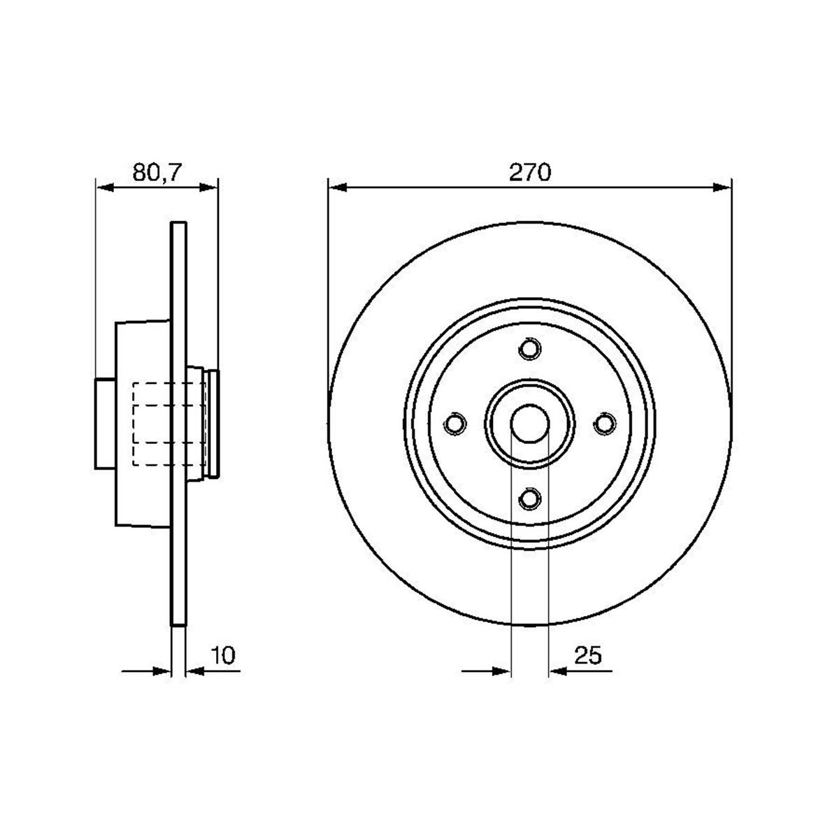Disque À Roulement Arrière Bosch Bd1123