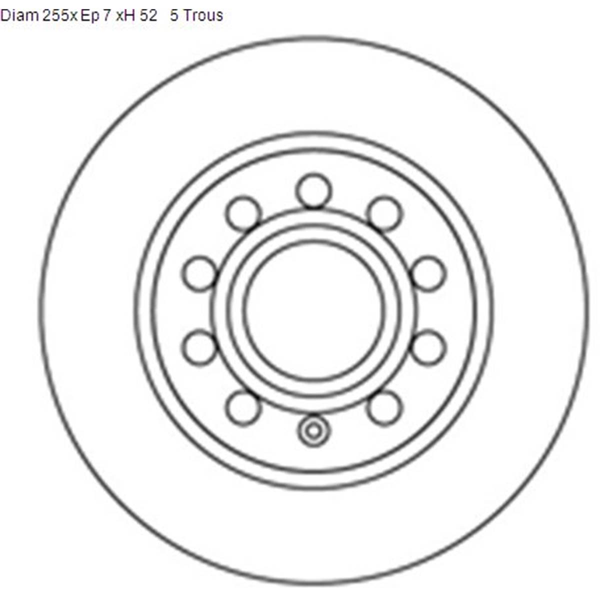 Disques de frein (2 pièces) Arrière Sbs 204789