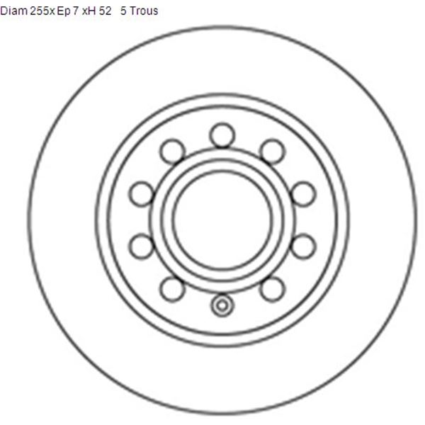 2 disques de frein arrière SBS 204789