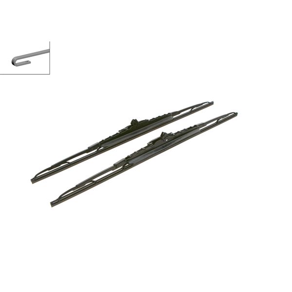2 balais d'essuie-glace Bosch 190P